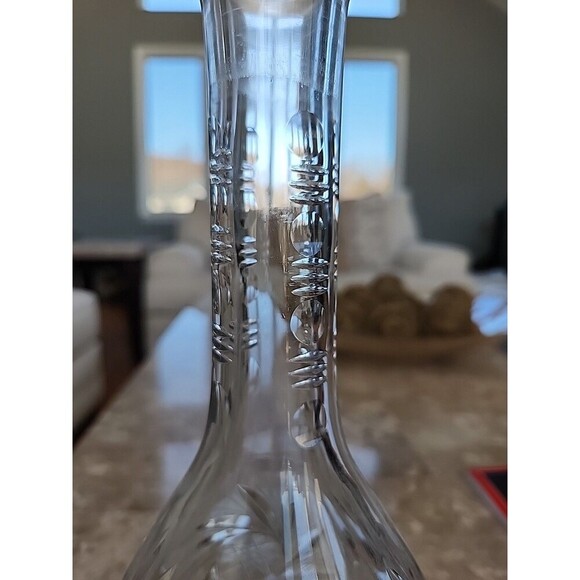 Crystal Decanter, No Stopper - Picture 3 of 6